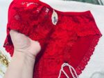 شورت نخ پنبه جلو دانتل برند مارال پلاس (قرمز) - تصویر 2